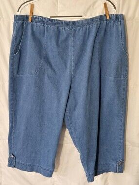 Comfort Stretch Mid-Length Capris - Blue